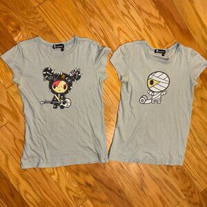2 Tokidoki shirts bundle, Rocker, Mummy